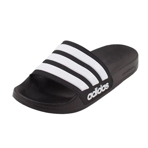 adidas badslippers zwart geel|Adidas sandalen slippers.